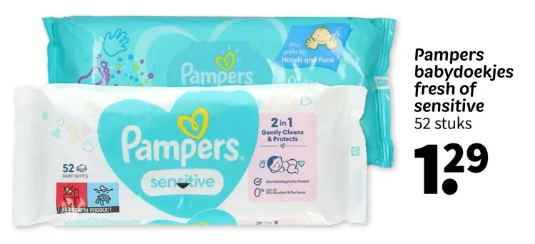 Promotie: babydoekjes fresh of sensitive