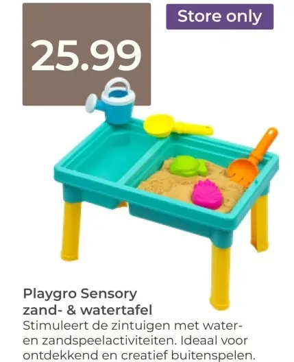 Aanbieding: Playgro Sensory zand- & watertafel