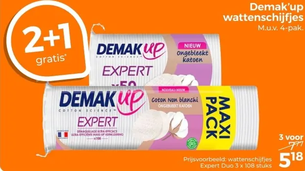 Aanbieding: Demak'up wattenschijfjes