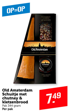 Aanbieding: Old Amsterdam Schuitje met chutney & kletzenbrood