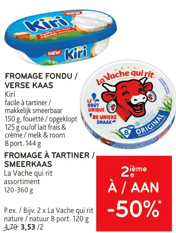 Offre: Fromage Fondu / Verse Kaas