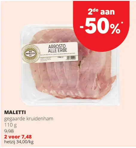 Promotie: Gegaarde kruidenham
