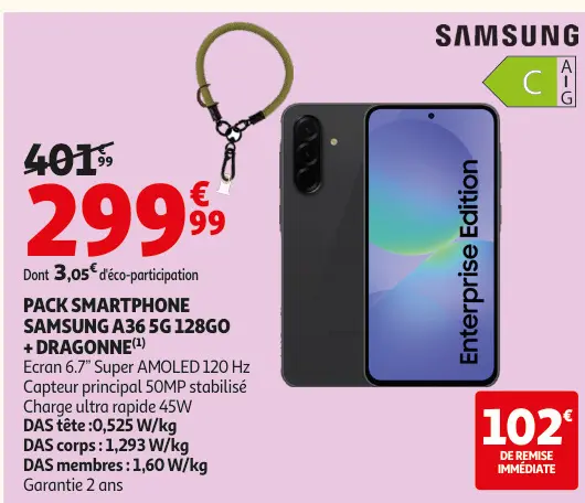 Promotie: Samsung a36 5g 128go