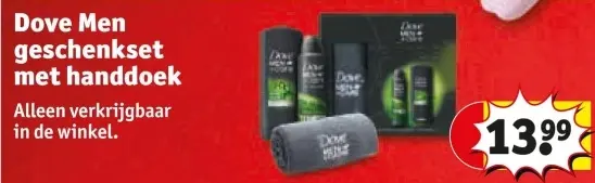Aanbieding: Dove Men geschenkset met handdoek