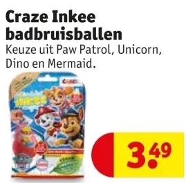 Aanbieding: Craze Inkee badbruisballen