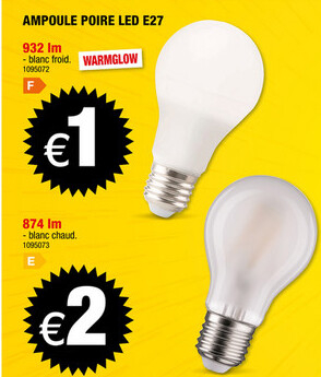 Offre: AMPOULE POIRE LED E27