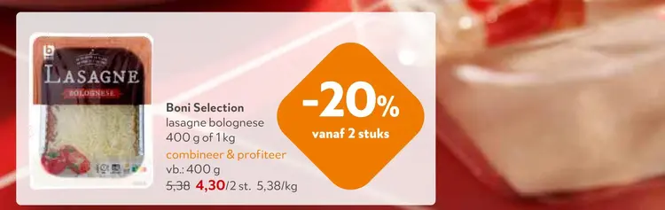 Promotie: Lasagne bolognese
