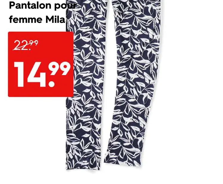 Offre: Pantalon pour femme Mila