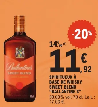 Aanbieding: Spiritueux à base de whisky sweet blend