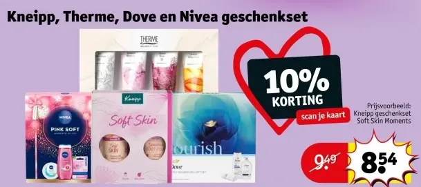 Aanbieding: Kneipp, Therme, Dove en Nivea geschenkset