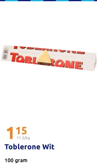 Promotie: Toblerone Wit