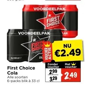Aanbieding: First Choice Cola
