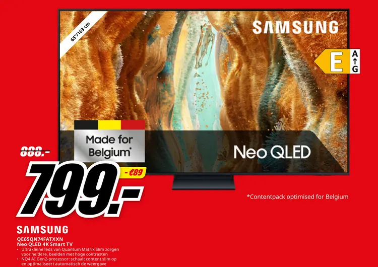 Promotie: QE65QN74FATXXN Neo QLED 4K Smart TV