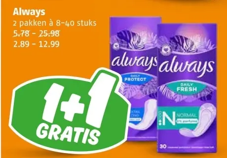 Aanbieding: Always