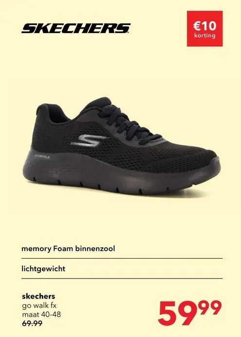 Aanbieding: Skechers Go Walk Flex heren wandelschoenen zwart