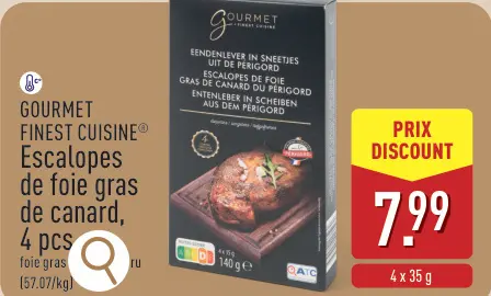 Offre: Escalopes de foie gras de canard