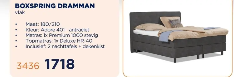 Aanbieding: Boxspring Dramman