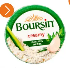 Offre: Boursin creamy garlic & herbs