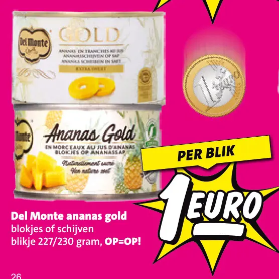 Aanbieding: Del Monte ananas gold