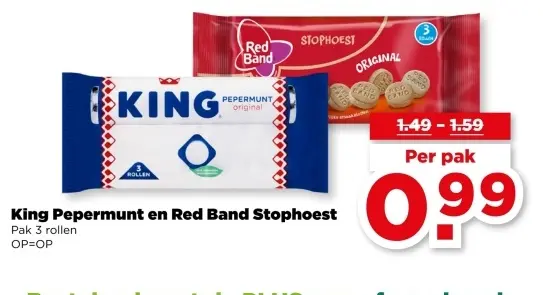 King Pepermunt en Red Band Stophoest