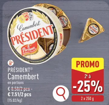 Offre: PRÉSIDENT Camembert