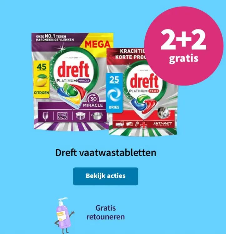 Aanbieding: Dreft vaatwastabletten