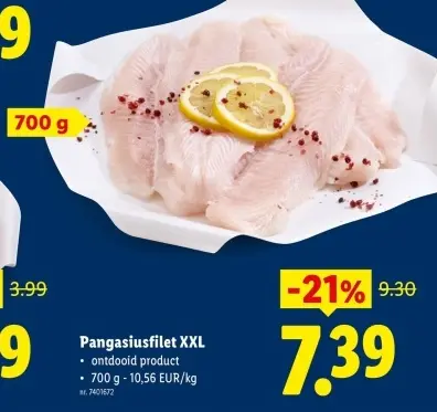 Promotie: Pangasiusfilet XXL