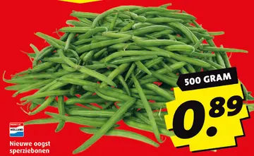 Aanbieding: Nieuwe oogst sperziebonen