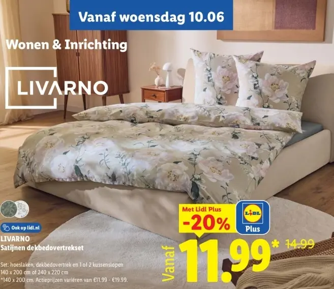 Aanbieding: Satijnen dekbedovertrek