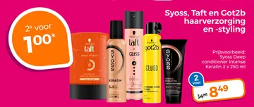 Aanbieding: Syoss, Taft en Got2b haarverzorging en -styling