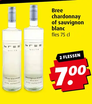 Aanbieding: Bree chardonnay of sauvignon blanc