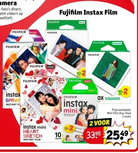 Aanbieding: Fujifilm Instax Film