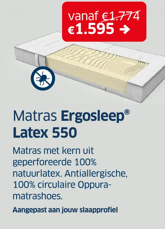 Promotie: Matras Ergosleep® Latex 550