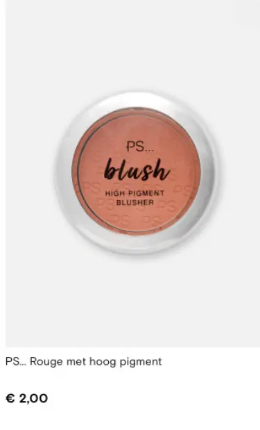 Promotie: Rouge met hoog pigment