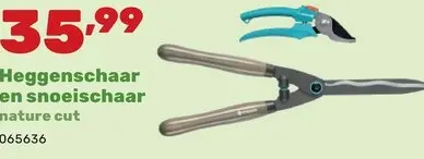 Promotie: Heggenschaar en snoeischaar nature cut