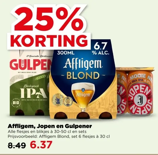 Aanbieding: Affligem, Jopen en Gulpener