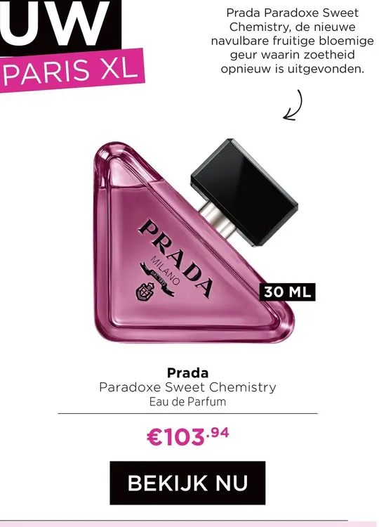 Aanbieding: Prada Paradoxe Sweet Chemistry Eau de Parfum