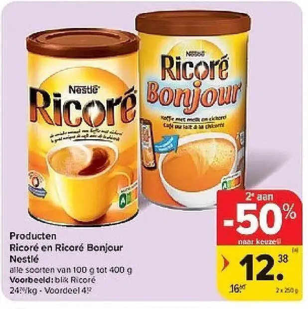 Promotie: Ricoré en Ricoré Bonjour Nestlé