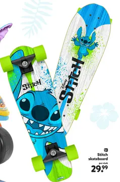 Aanbieding: Stitch skateboard