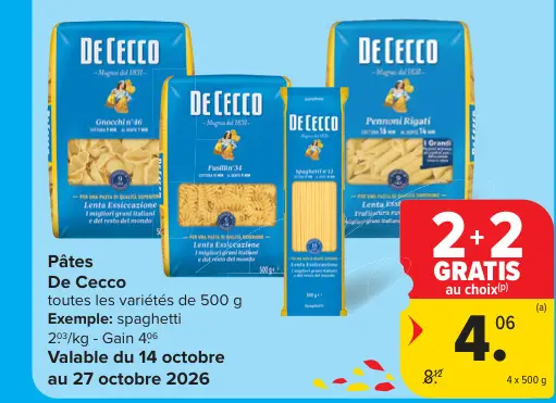 Offre: Pâtes