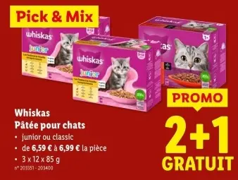 Offre: Pâtée pour chats