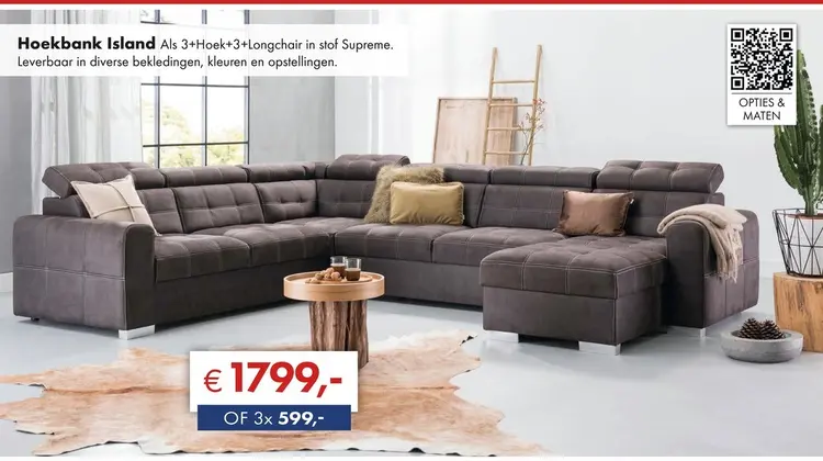 Aanbieding: Island hoekbank