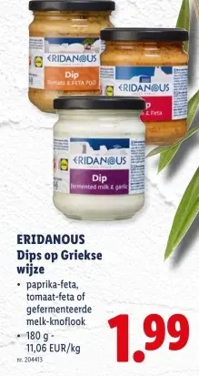 Promotie: Dips op Griekse wijze