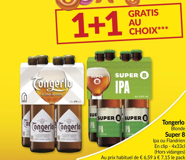 Offre: Blonde ou Super 8 Ipa ou Flandrien