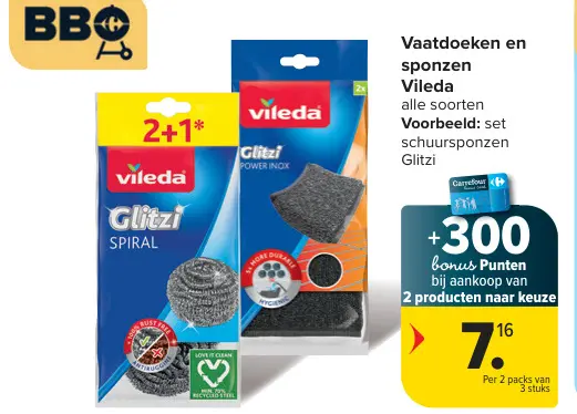 Promotie: Vaatdoeken en sponzen Vileda