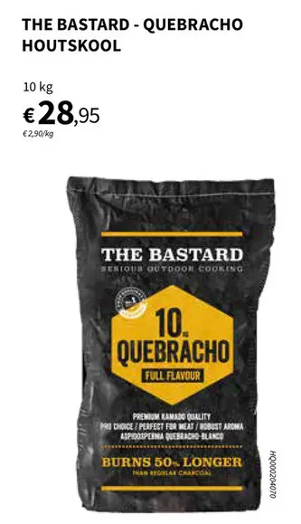 Promotie: Quebracho houtskool