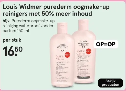 Aanbieding: Purederm oogmake-up reinigers