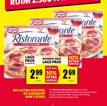 Aanbieding: Ristorante Pizza Salame