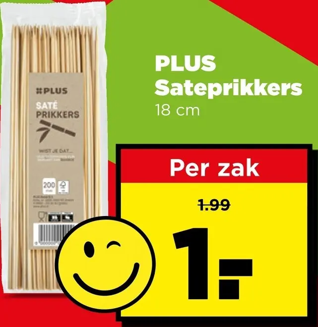 Aanbieding: PLUS Sateprikkers