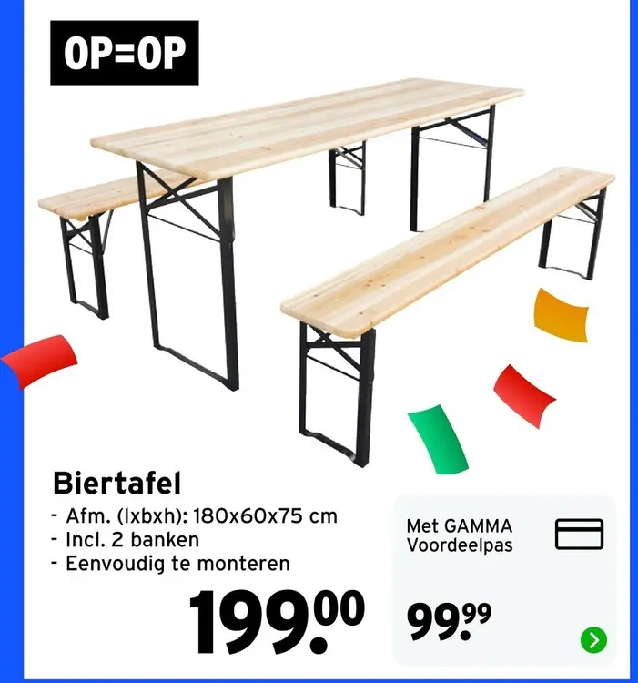Aanbieding: Biertafel